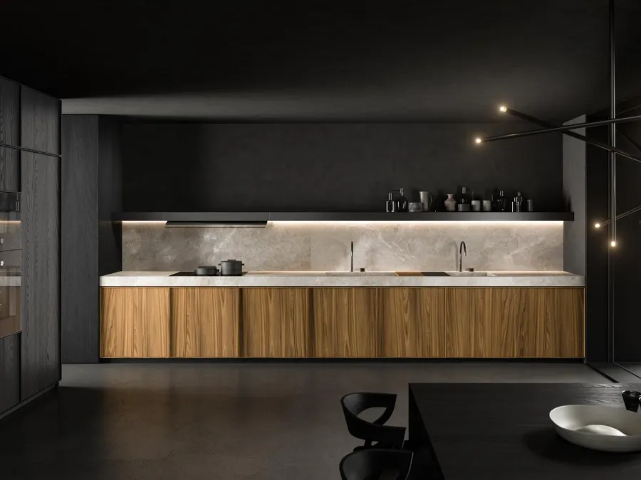 Cucina Design angolare Kuadra di Key Cucine